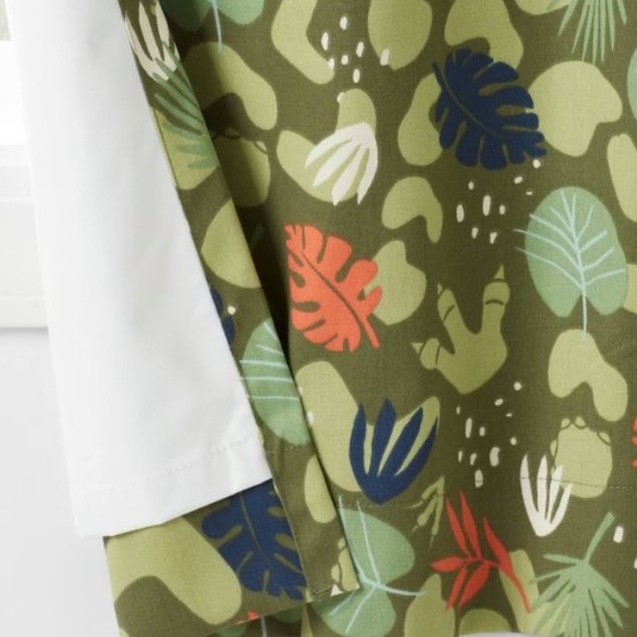 Pillowfort Dinosaur Foot/Forest Print 99.9% Black Out Curtain Panel - Picture 5 of 9